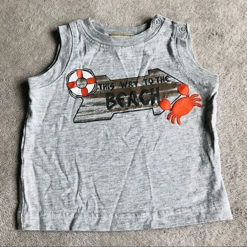Kid’s Headquarters This way To The Beach Baby Tank